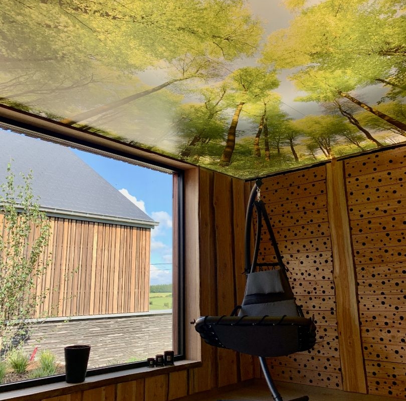 Plafond tendu imprimé - Ardenne Autrement