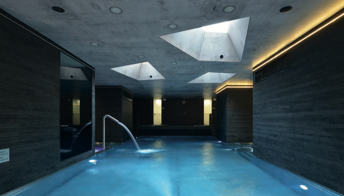 Plafond tendu imitation béton