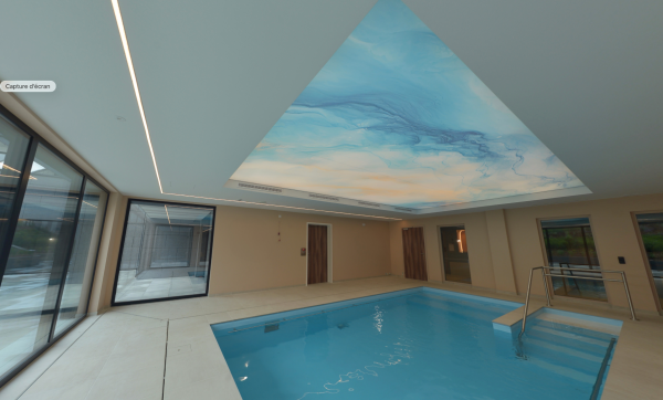 Plafond tendu rétroéclairé - Luxembourg