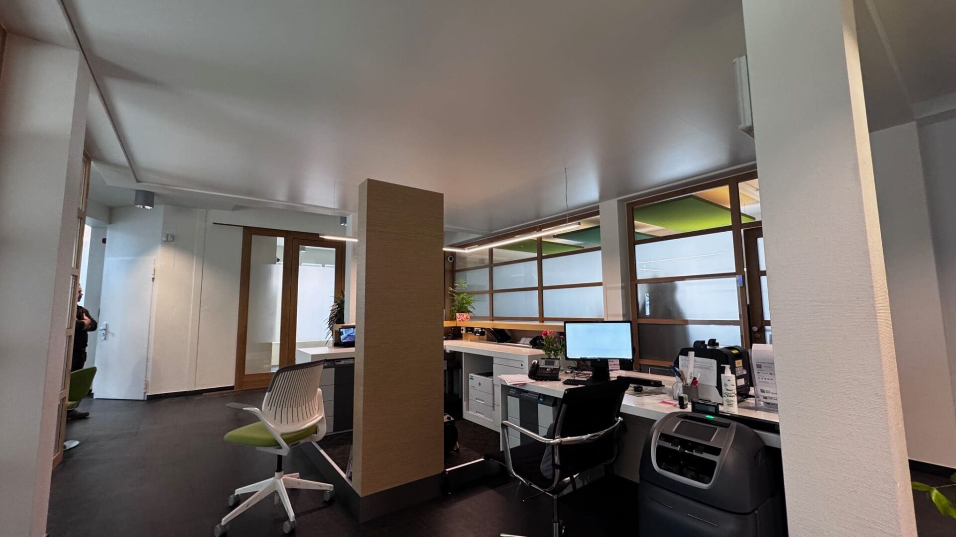 Plafond acoustique - BNP Paribas Luxembourg