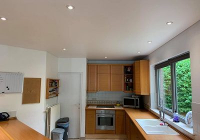 Plafond suspendu Barrisol suite à un dégât des eaux